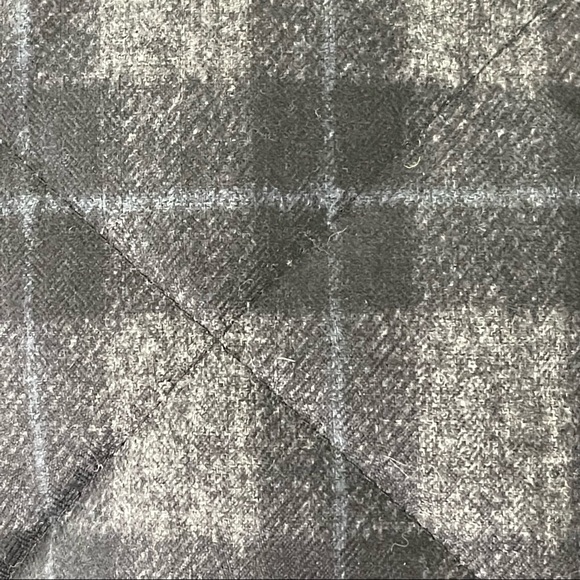 J. Crew Factory Vest Quilted Puffer Gray Black Plaid Sleeveless Jacket Sz Small - Picture 7 of 8